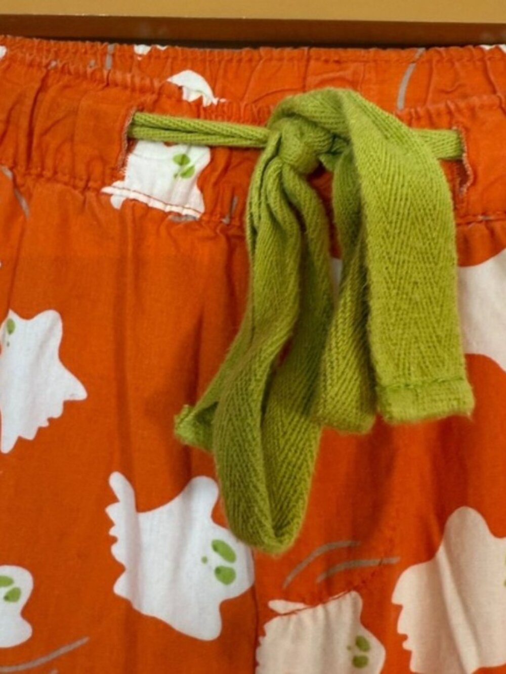 Old Navy Intimates Ghost Print Pajama Pants Orange Women’s Size M - Picture 6 of 7